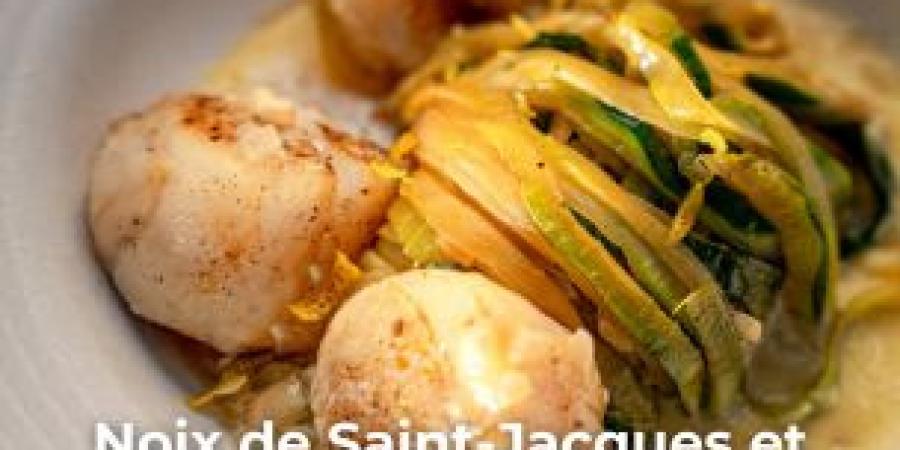 Noix de Saint-Jacques et beurre blanc à la plancha